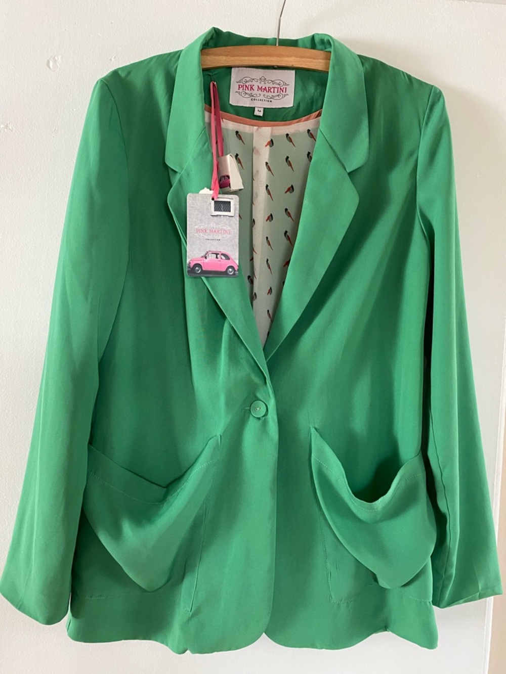 Pink Martini Green Single-Button Blazer 💚
